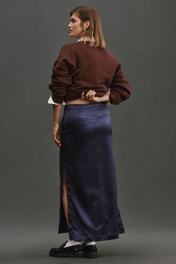 Slide View: 2: Maeve Sateen Trouser Skirt