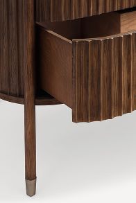 Slide View: 4: Isla Marble-Top Fluted Double Bathroom Vanity