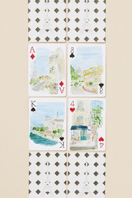 Loulou Baker Watercolor Playing Cards