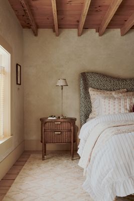 The Isla Fluted-Wood Two-Drawer Nightstand