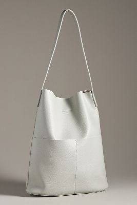 The Joss Faux-Leather Bucket Tote w/Mini Pouch