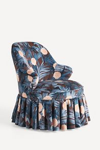 Slide View: 3: Lorelei Frederica Velvet Accent Chair