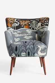 Slide View: 1: Night Lake Petite Accent Chair