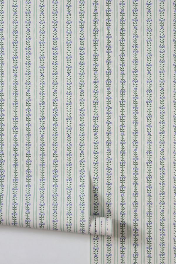 Slide View: 3: Ellen Merchant Striped Wallpaper