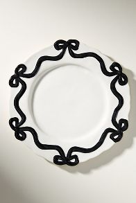 Slide View: 2: Benedita Bow Stoneware Dinner Plates, Set of 4