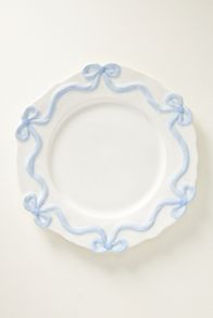 Slide View: 1: Benedita Bow Stoneware Dinner Plates, Set of 4