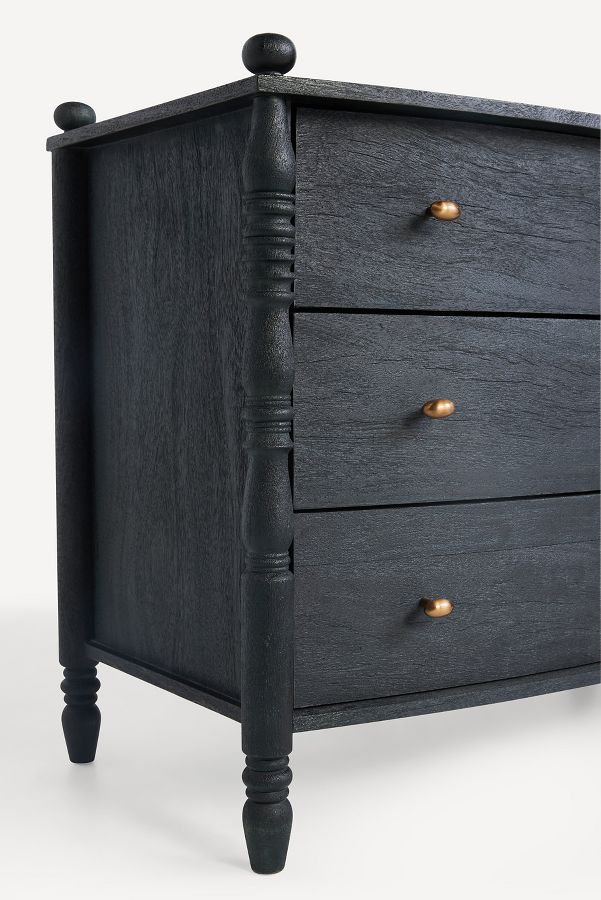 Slide View: 3: Spindle Six-Drawer Dresser