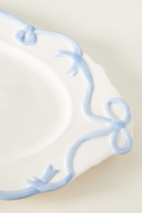 Slide View: 2: Benedita Bow Ceramic Stoneware Platter