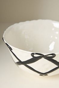 Slide View: 2: Benedita Bow Ceramic Stoneware Serve Bowl