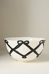 Slide View: 1: Benedita Bow Ceramic Stoneware Serve Bowl