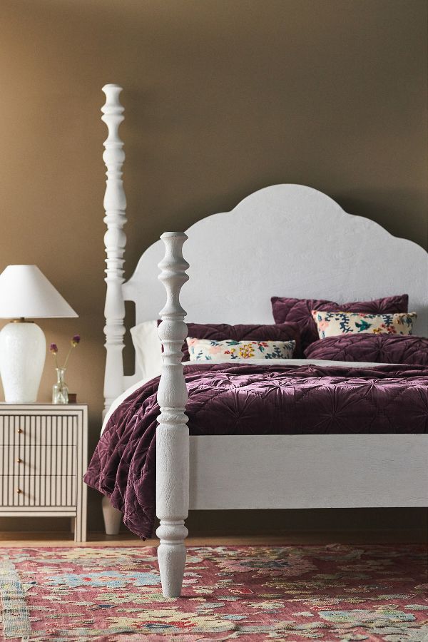 Slide View: 1: Spindle Four-Poster Bed