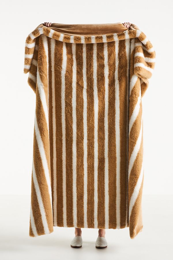 Slide View: 2: The Sophie Faux-Fur Throw Blanket