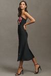 Thumbnail View 4: BHLDN Lyla Strapless Side-Slit Satin Midi Dress