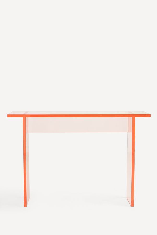 Slide View: 1: Soto Acrylic Console Table