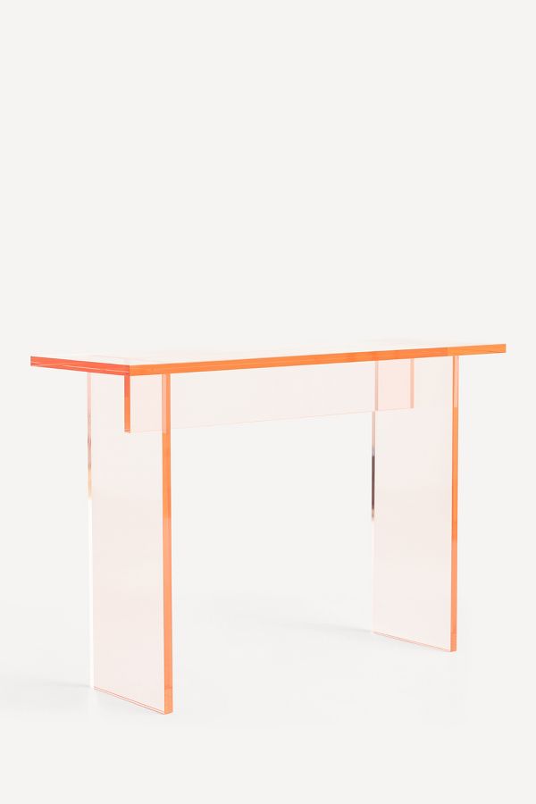 Slide View: 2: Soto Acrylic Console Table