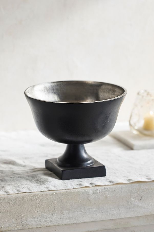 Slide View: 6: Black Aluminum Wide Mouth Urn