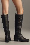 Thumbnail View 3: Intentionally Blank Pile Up Knee-High Biker Boots