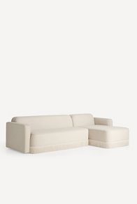 Slide View: 2: Sinclair Chaise Fringe Sectional