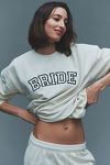 Thumbnail View 1: By Anthropologie Weddings Bride Crew-Neck Sweatshirt