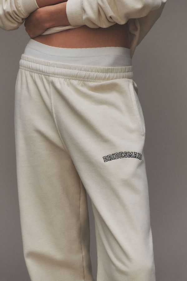 Slide View: 2: By Anthropologie Weddings Bridesmaid Jogger Sweatpants