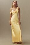 Thumbnail View 1: Reformation Ronda Asymmetrical Cowl-Neck Silk Maxi Dress