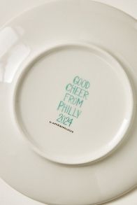 Slide View: 5: Holiday in the City Stoneware Dessert Plate
