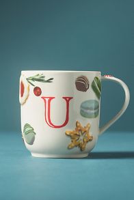 Slide View: 1: Holifaye Stoneware Monogram Mug