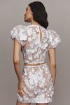 Thumbnail View 2: Elliatt Selene Short-Sleeve 3D Floral Lace Mini Skirt Set