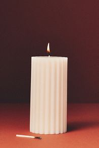 Slide View: 1: Fluted Pillar Candle