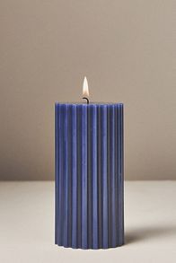 Slide View: 1: Fluted Pillar Candle