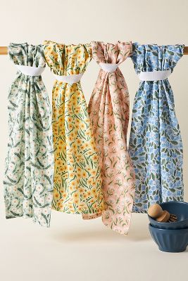 Roadside Blooms Kitchen Towels, Set of 4