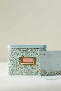 Slide View: 1: Tin Recipe Box