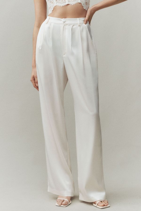 Slide View: 2: Reformation Mason Satin Pants