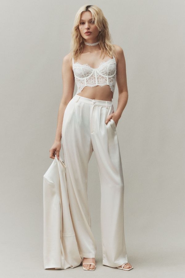 Slide View: 1: Reformation Mason Satin Pants