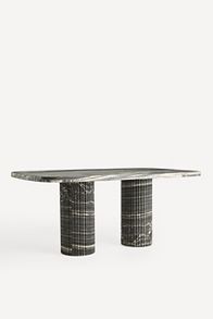 Slide View: 2: Kanta Rectangular 72" Marble Dining Table