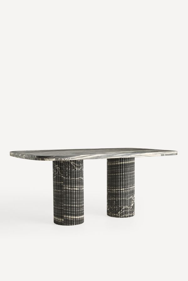 Slide View: 2: Kanta Rectangular 72" Marble Dining Table