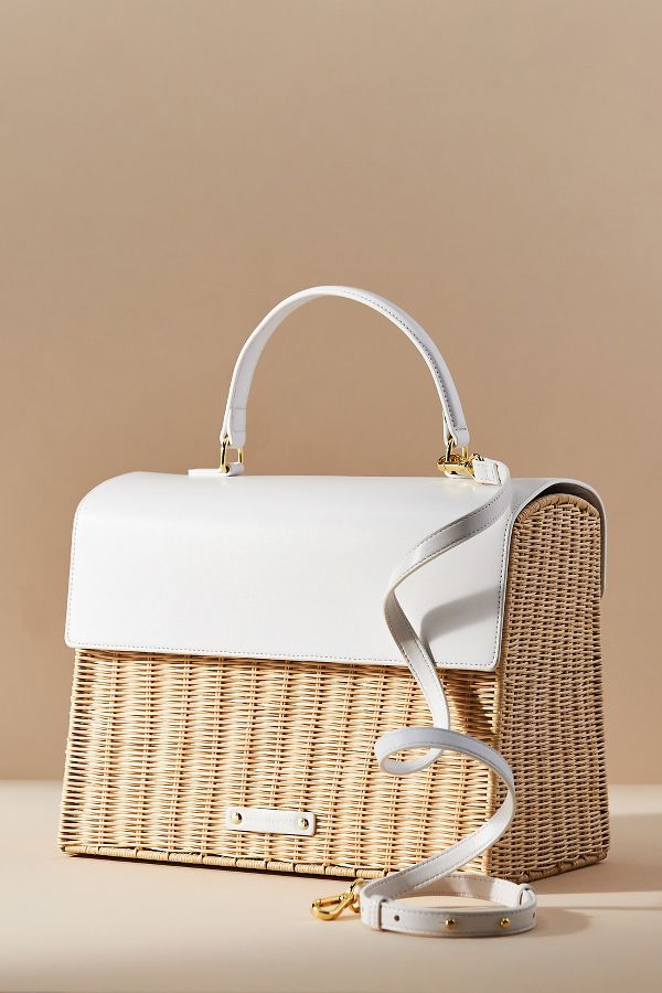 Slide View: 1: Modern Picnic Large Wicker Lunch Bag