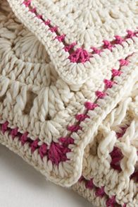 Slide View: 3: Aspen Knit Crochet Throw Blanket