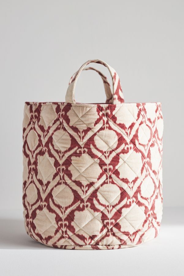 Slide View: 2: Temi Cotton Velvet Basket