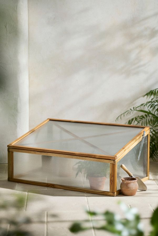 Slide View: 2: Teak Cold Frame Planter