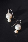 Thumbnail View 1: Maslo Double Orb Pearl Earrings