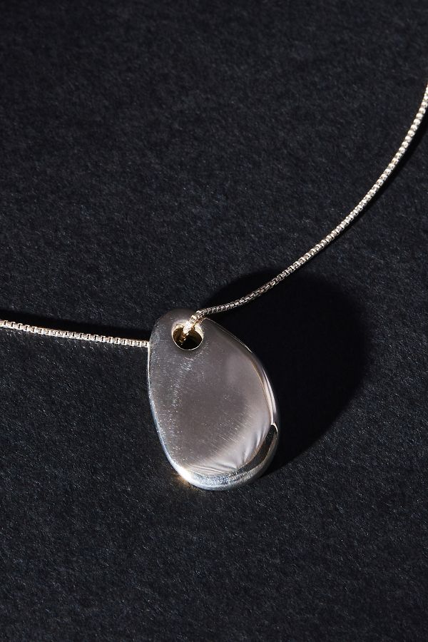 Slide View: 2: Maslo Small Pebble Pendant Necklace