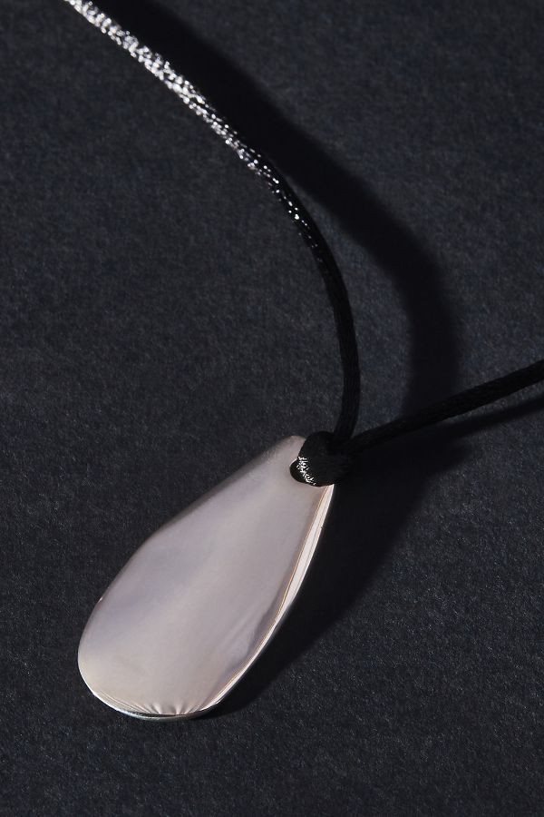 Slide View: 2: Maslo Large Pebble Pendant Necklace