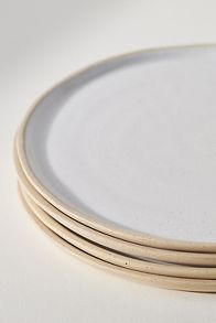 Slide View: 3: Glazed Garage River Stoneware, Set of 4, Dinner Plates