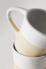 Slide View: 2: Glazed Garage Pier Stoneware, Set of 2, Mugs