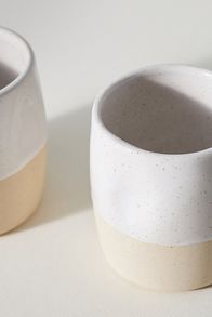 Slide View: 2: Glazed Garage Cliffs Stoneware, Set of 2, Mugs