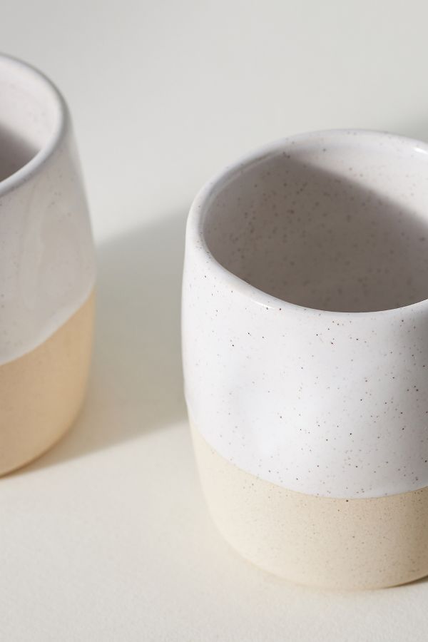 Slide View: 2: Glazed Garage Cliffs Stoneware, Set of 2, Mugs