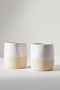 Slide View: 1: Glazed Garage Cliffs Stoneware, Set of 2, Mugs