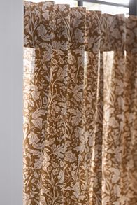 Slide View: 2: Hyacinth Printed Café Curtains, Set of 2