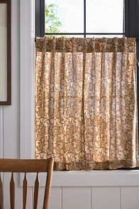 Slide View: 1: Hyacinth Printed Café Curtains, Set of 2